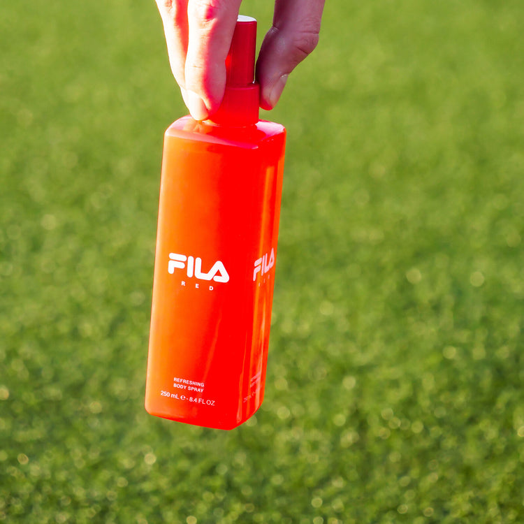 Fila Red - Cologne and Body Spray for Men - 2 Pc Mens Cologne Gift Set
