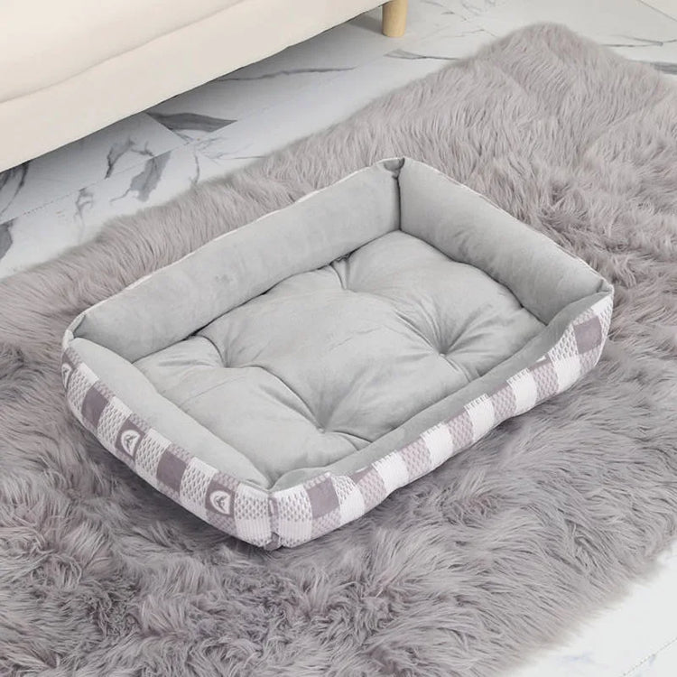Warm Dog House Soft Nest Pet Large Dog Bed Baskets Fall Winter Kennel for Cat Washable House Puppy Supplies Cotton Kennel Mat