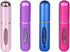 Portable 5Ml Atomizer Bottle, Mini Refillable Perfume Spray, Scent Pump Case, Perfume Atomizer Refillable Travel Pack of 4Pcs