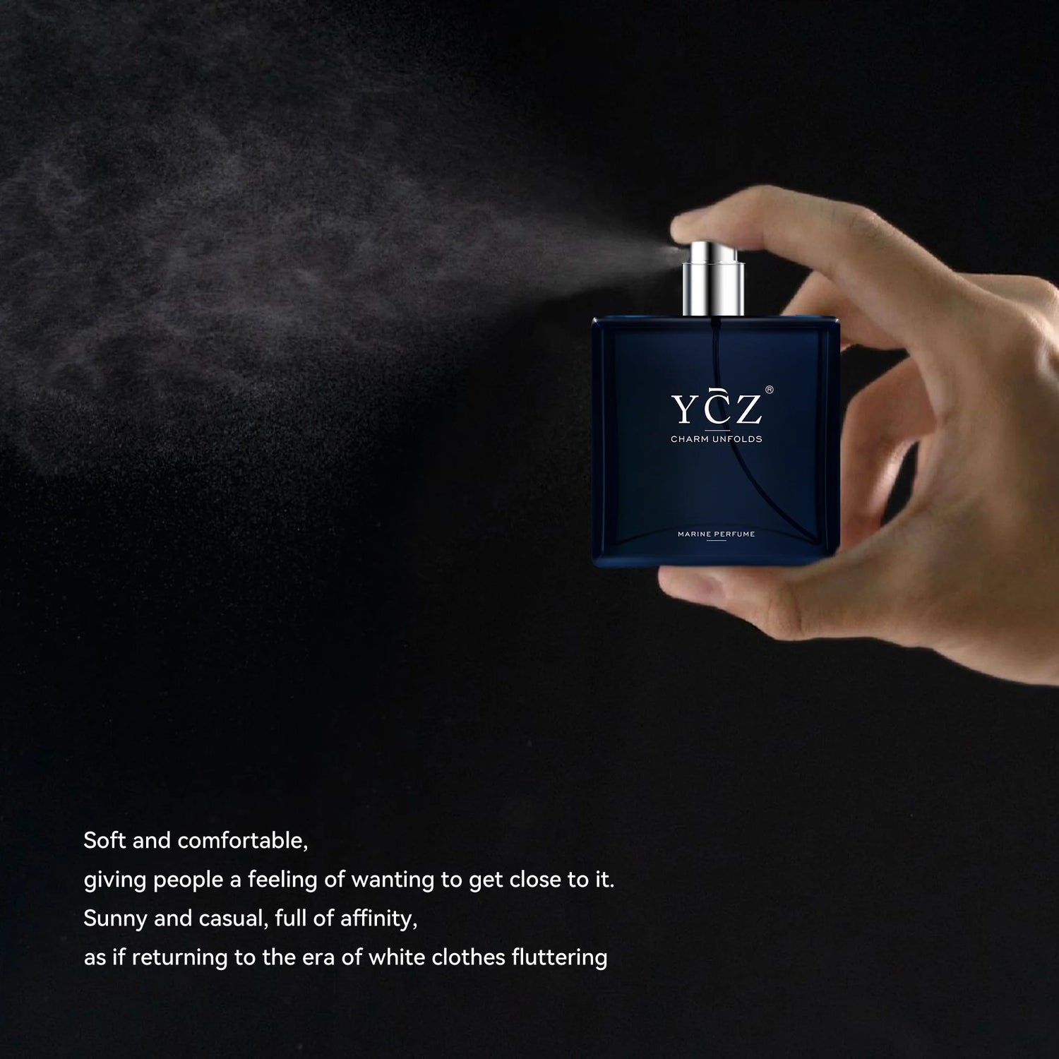 Charm Unfolds Marine Perfume for Men, 1.7 Oz. Long Lasting Eau De Parfum Cologne for Men, Oriental Woody Fragrance - Ideal Special Occasions, Making It the Ideal Gentlemen’S Gift