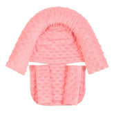 Baby Car Safety Soft Sleeping Head Support Pillow with Matching Seat Belt Strap Covers Baby Carseat Neck Protection Headrest