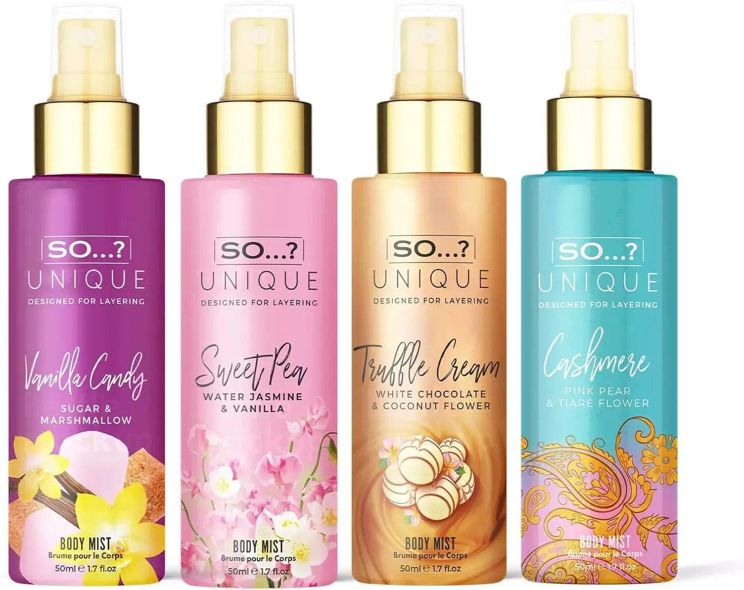 Unique Body Mist Set - Perfumes for Women - Gifts for Women - Body