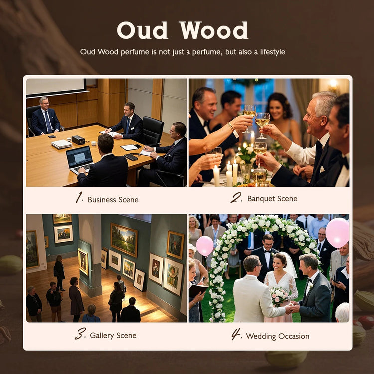 Oud Wood 100Ml Perfume Rich Wood Tone Perfume for Men Women Long-Lasting Scent Unisex Fragrance Body Spray Romantic Gift