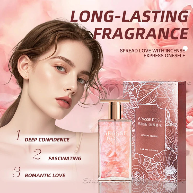 50ML GRASSE ROSE Eau De Parfum Spray Oriental Perfume for Women Long Lasting Fragrance Suitable for Daily Use Couple Gifts