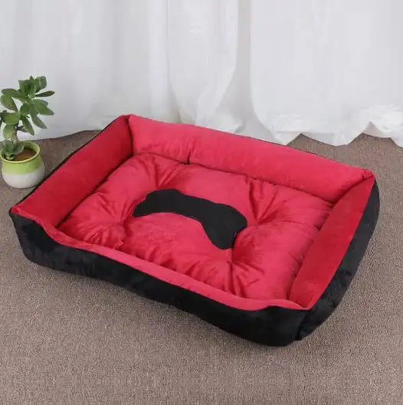 Warm Dog House Soft Nest Pet Large Dog Bed Baskets Fall Winter Kennel for Cat Washable House Puppy Supplies Cotton Kennel Mat