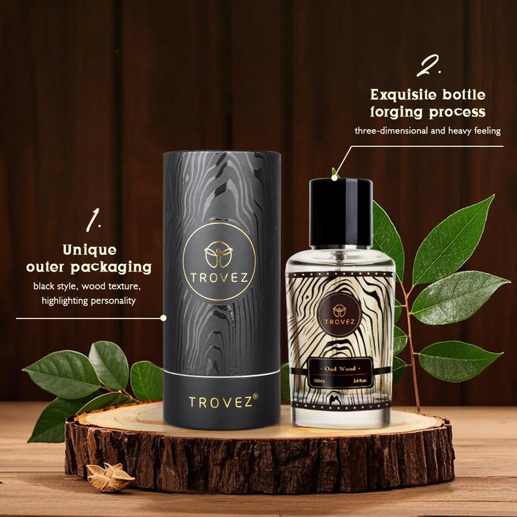 Oud Wood 100Ml Perfume Rich Wood Tone Perfume for Men Women Long-Lasting Scent Unisex Fragrance Body Spray Romantic Gift