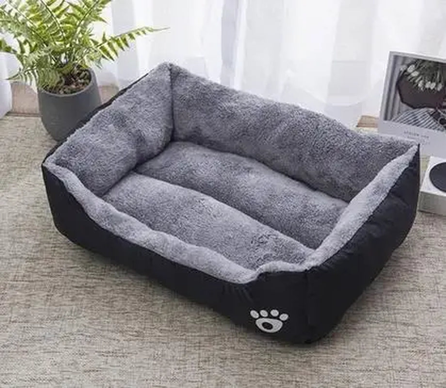 Warm Dog House Soft Nest Pet Large Dog Bed Baskets Fall Winter Kennel for Cat Washable House Puppy Supplies Cotton Kennel Mat