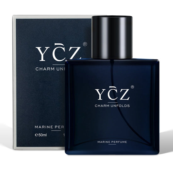 Charm Unfolds Marine Perfume for Men, 1.7 Oz. Long Lasting Eau De Parfum Cologne for Men, Oriental Woody Fragrance - Ideal Special Occasions, Making It the Ideal Gentlemen’S Gift