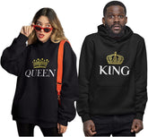 King & Queen Matching Couple Hoodie Set Valentine&