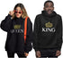 King & Queen Matching Couple Hoodie Set Valentine&