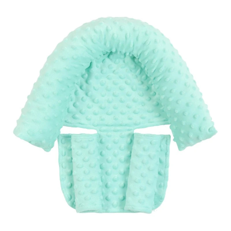 Baby Car Safety Soft Sleeping Head Support Pillow with Matching Seat Belt Strap Covers Baby Carseat Neck Protection Headrest