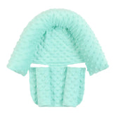 Baby Car Safety Soft Sleeping Head Support Pillow with Matching Seat Belt Strap Covers Baby Carseat Neck Protection Headrest