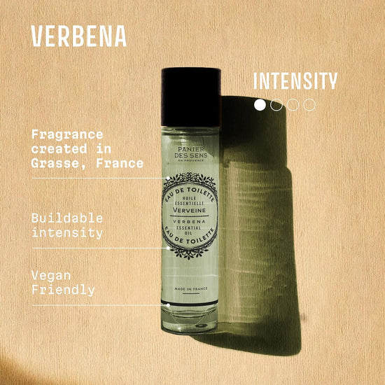 - Verbena Eau De Toilette 1.7 Floz – Fresh & Lemony Fragrance - Daily Light Perfume for Women - Parfum Crafted in Grasse, France - Gifts for Her - Elegant Packaging