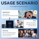 Charm Unfolds Marine Perfume for Men, 1.7 Oz. Long Lasting Eau De Parfum Cologne for Men, Oriental Woody Fragrance - Ideal Special Occasions, Making It the Ideal Gentlemen’S Gift