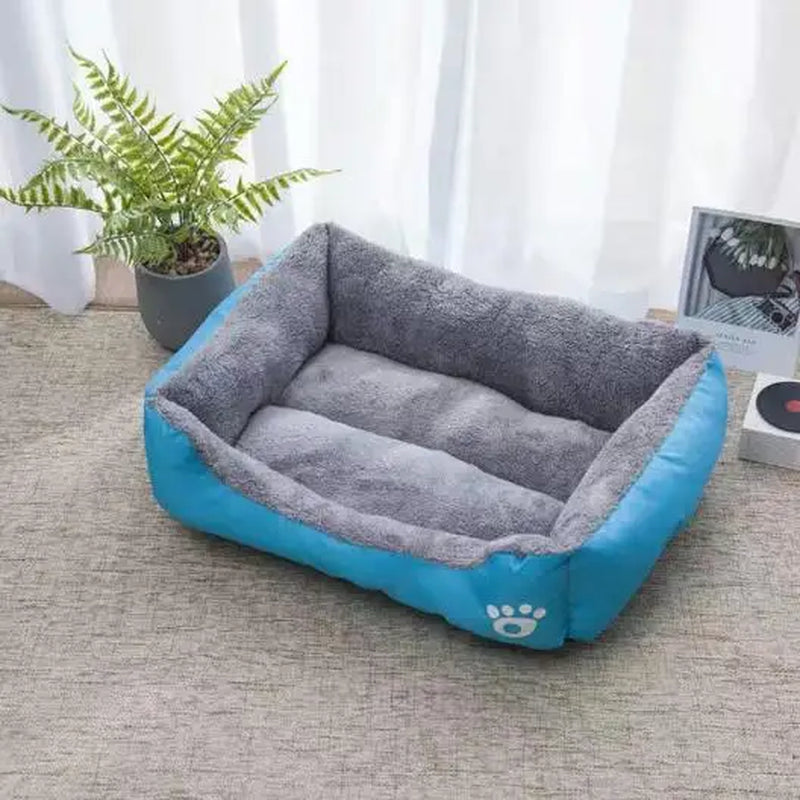 Warm Dog House Soft Nest Pet Large Dog Bed Baskets Fall Winter Kennel for Cat Washable House Puppy Supplies Cotton Kennel Mat