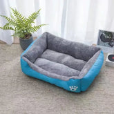 Warm Dog House Soft Nest Pet Large Dog Bed Baskets Fall Winter Kennel for Cat Washable House Puppy Supplies Cotton Kennel Mat
