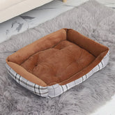 Warm Dog House Soft Nest Pet Large Dog Bed Baskets Fall Winter Kennel for Cat Washable House Puppy Supplies Cotton Kennel Mat