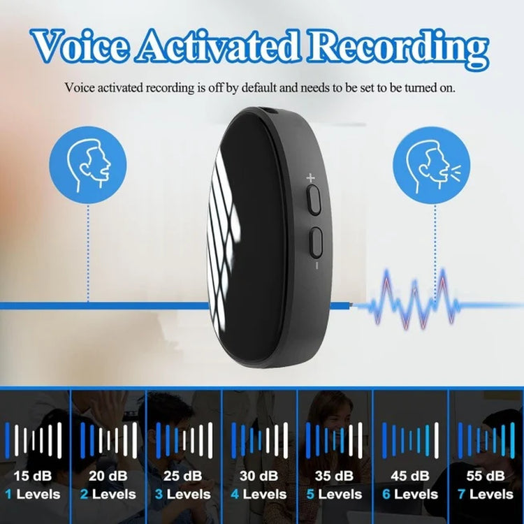 The Recorder Has a Built-In Speaker Magnet with a Small Size