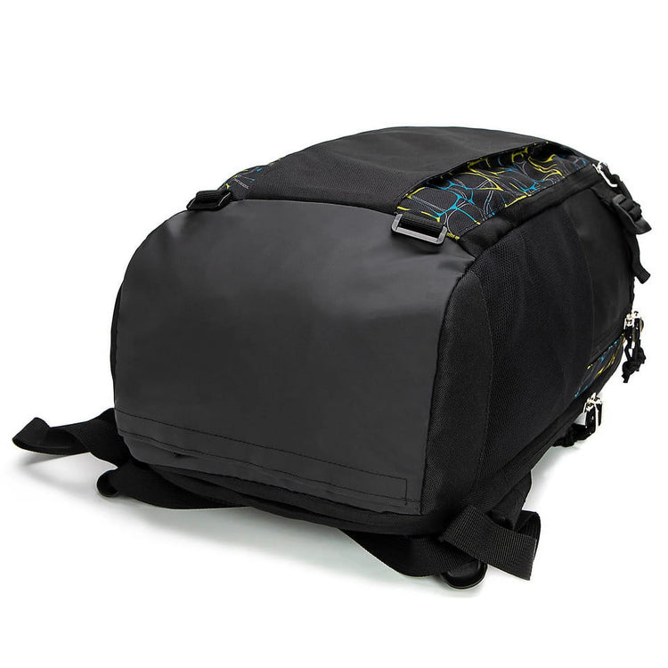 Multi-Purpose Sports, Laptop School Backpack, Black/Camo, 100% Polyester