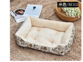 Warm Dog House Soft Nest Pet Large Dog Bed Baskets Fall Winter Kennel for Cat Washable House Puppy Supplies Cotton Kennel Mat