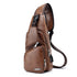 Men USB Charging Bag Men Chest Bag for Custom PU PVC Shoulder Bag Diagonal Package Messenger Travel Bag Cross Body Bags