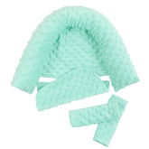 Baby Car Safety Soft Sleeping Head Support Pillow with Matching Seat Belt Strap Covers Baby Carseat Neck Protection Headrest