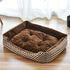 Warm Dog House Soft Nest Pet Large Dog Bed Baskets Fall Winter Kennel for Cat Washable House Puppy Supplies Cotton Kennel Mat